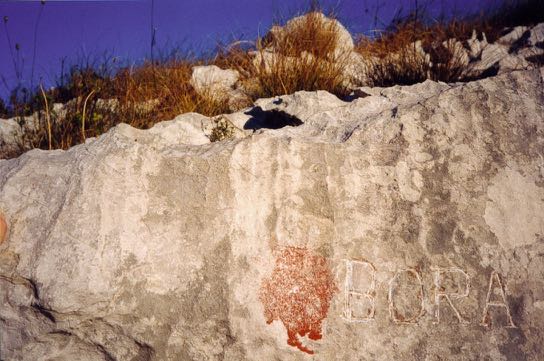 Sella della bora val rosandra trieste parovel