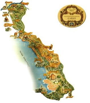 mappa doc carso kras parovel trieste vino